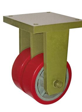 超重型轮MC龙轮PVE工业尼推车货架脚轮平底定向万轮3-1向6寸双脚