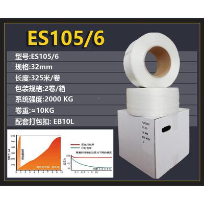 厂家直销高东拉力柔带ES105/6性纤维打包海浦32mm聚上酯带