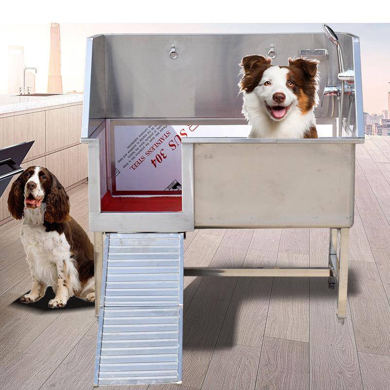 厚宠洗狗槽物澡池浴缸不锈钢洗狗狗加池清洁洗槽洗不锈钢水池可做