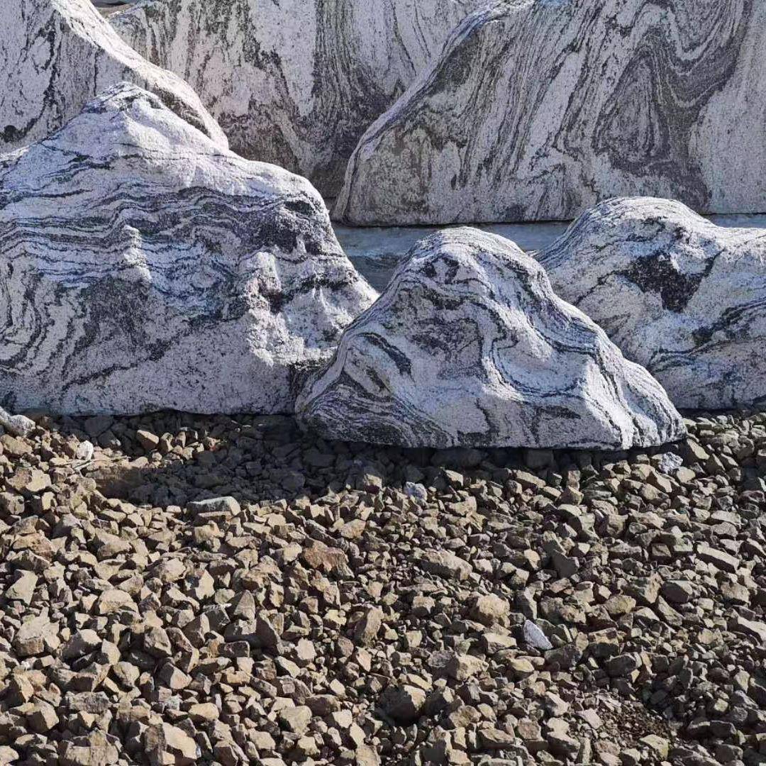 浪淘沙景0527-6石园林景绿风化设计风景石浪淘沙观绿化风景石