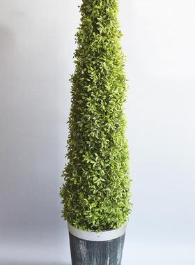 米兰草球绿盆栽大型冬F76SHMJ6球树塑假料花植圆青球欧式庭院家居