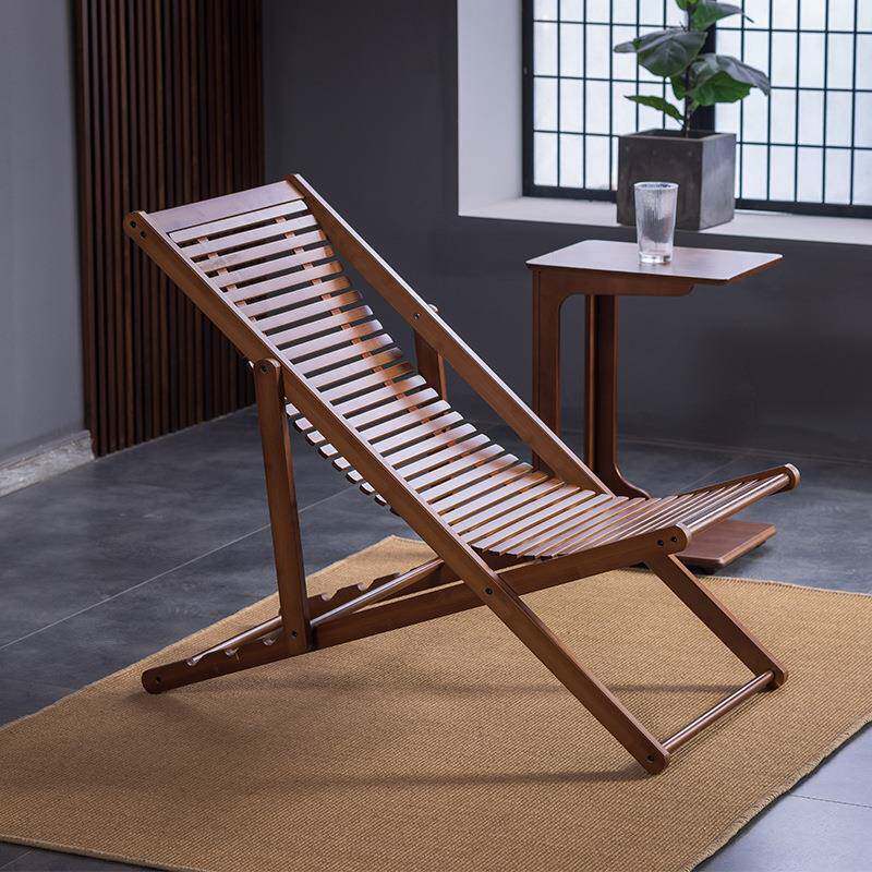 躺NJB椅折午叠午休凉椅家用阳台休闲懒人逍遥楠竹可靠背椅椅调节