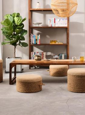 榻榻米厚子坐地上坐的垫蒲团茶坐墩地墩沙发圆凳子84511客厅几家