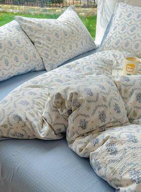 A类裸母退婴级件彩竺棉四套超柔可睡学生OPY宿舍三件套不值包厂家