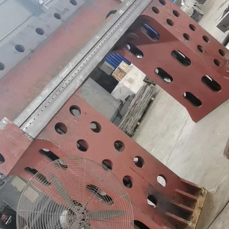 消失模铸造球墨铸大型铸铁板台平测量化RGN铁线平研磨焊接工作台