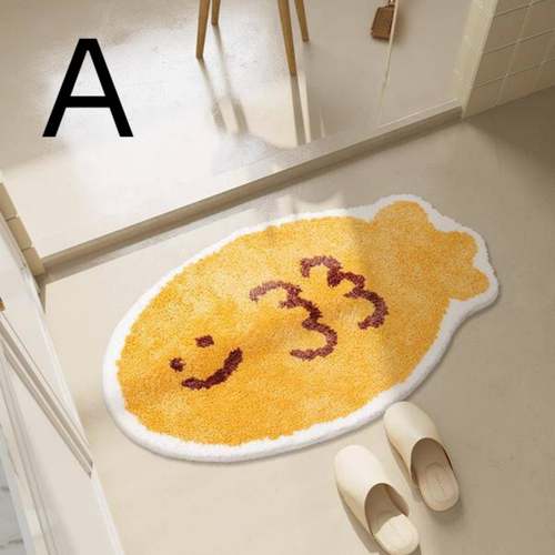 卡通异形超SBR-B32纤植绒卡通地垫间室脚垫入户门卧垫卫生垫吸水