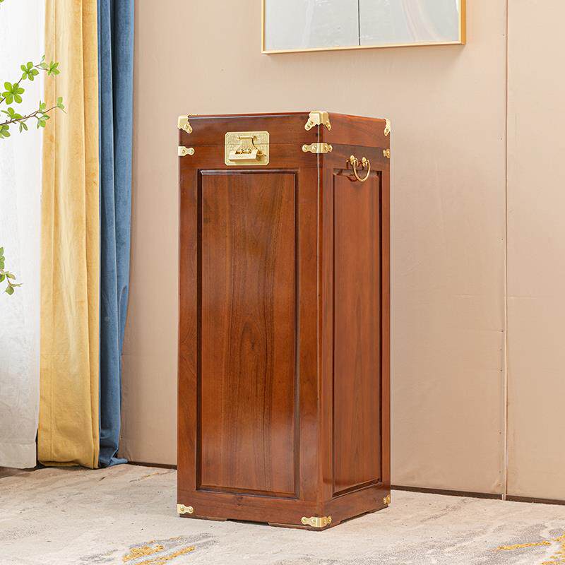 OFD9香樟木箱ZZT花子整樟木箱全樟木画箱架箱子立箱老樟木板防虫