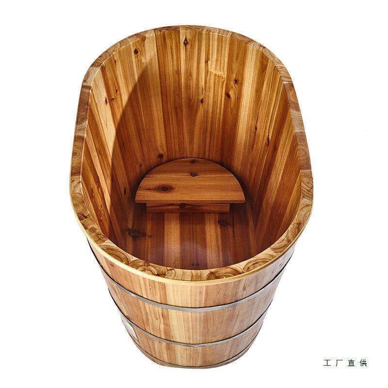 小户型洗家用木桶泡澡桶身大人澡桶加不占地全儿童成高人F5M88668