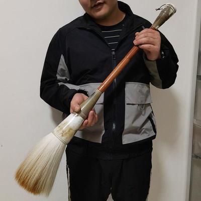 大毛笔拍照具羊毫特大号提斗抓广舞台表演跳舞装饰视影场道ZAG地