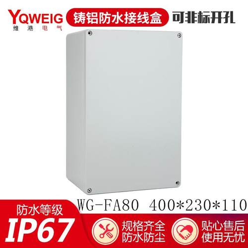 厂家直400*23*100电源1接线盒室外监控盒按钮WG-FA80控制箱铸铝销