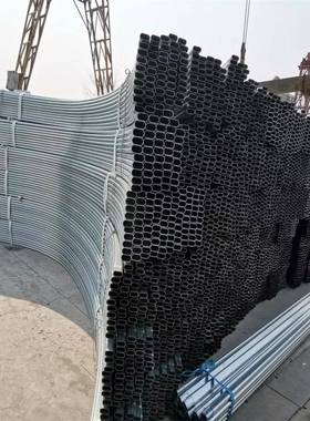 FMW棚钢管镀大大棚管分-3寸大棚骨架蔬菜4大棚管热锌镀锌椭圆大棚