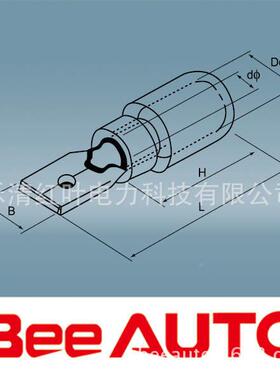 乐清厂家直销冷公母端YUE头D2-25M0公D预绝缘插片冷压接线压端子