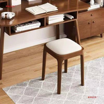 实4646木凳子家用叠放软包板凳可客简厅餐木头矮凳约现代小方凳桌