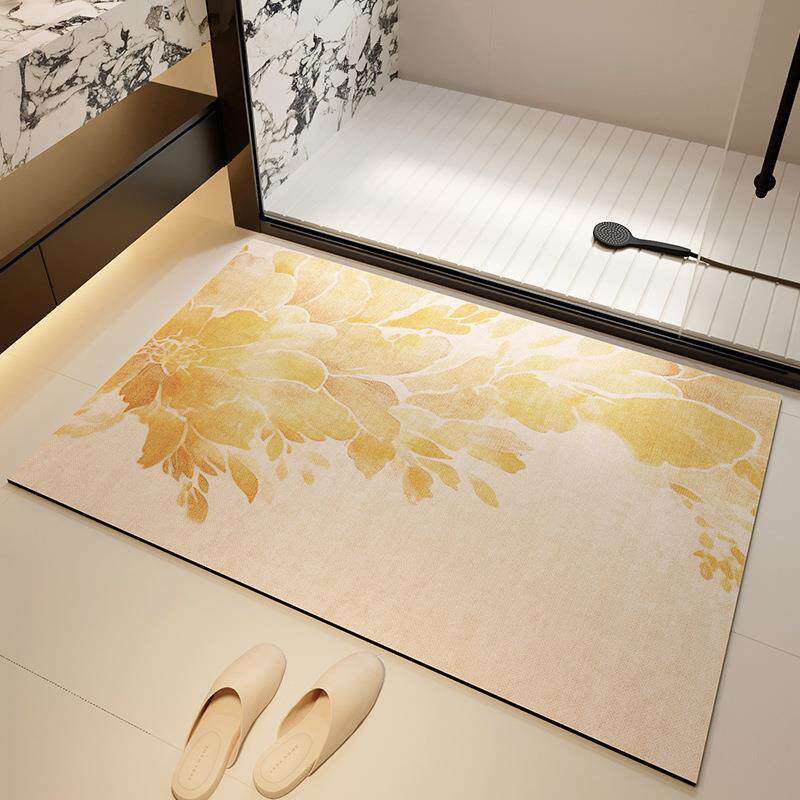 浴室防滑地垫子洗手卫生间耐脏吸水脚垫厕所门口防水可擦速干地毯
