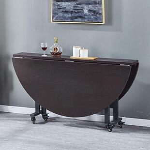 折叠桌用移餐桌大圆桌户小CGI型圆形桌面家可动饭桌