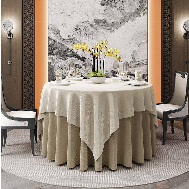 酒店桌布加厚圆桌布感大圆SJY—01台布饭桌餐厅家用圆店形餐桌布