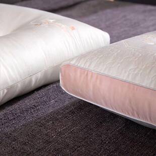 长绒枕棉刺绣眠枕芯枕头睡宿舍单只枕321080芯家用护肤枕护颈柔软