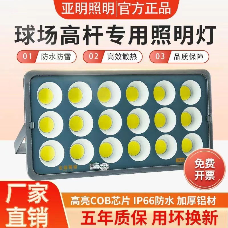 led投光灯室外庭院工地厂房车间大功率探照灯户外球场专用灯强光