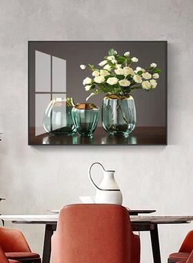 厅餐厅装w+rK2aVy饰画轻背奢饭风格墙面挂画现代简约餐歺桌壁画景