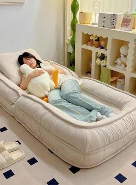 折叠人类房狗榻窝懒人沙发间卧可室沙发床可睡躺双80494人榻米单