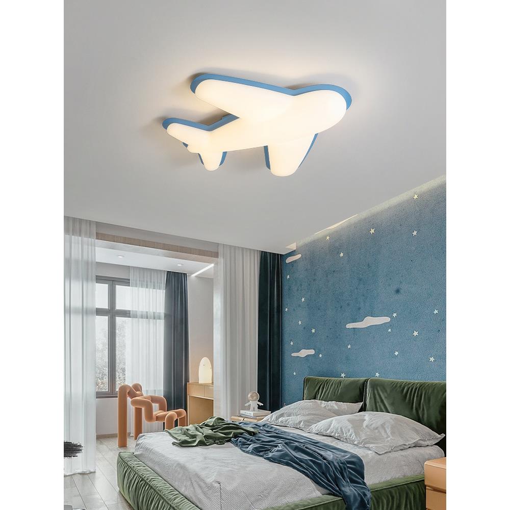 儿房飞机卧室童吸E顶灯简现约代LLD-C033D男女孩网红创意卡通设计