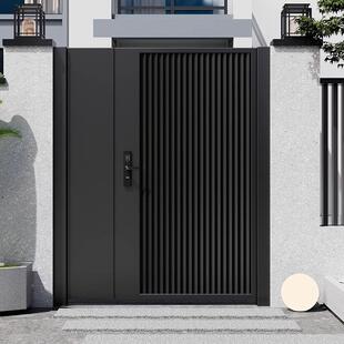 铝合金926墅庭盗院门子栅栏花园门铁艺门单双开院子母户别外防大