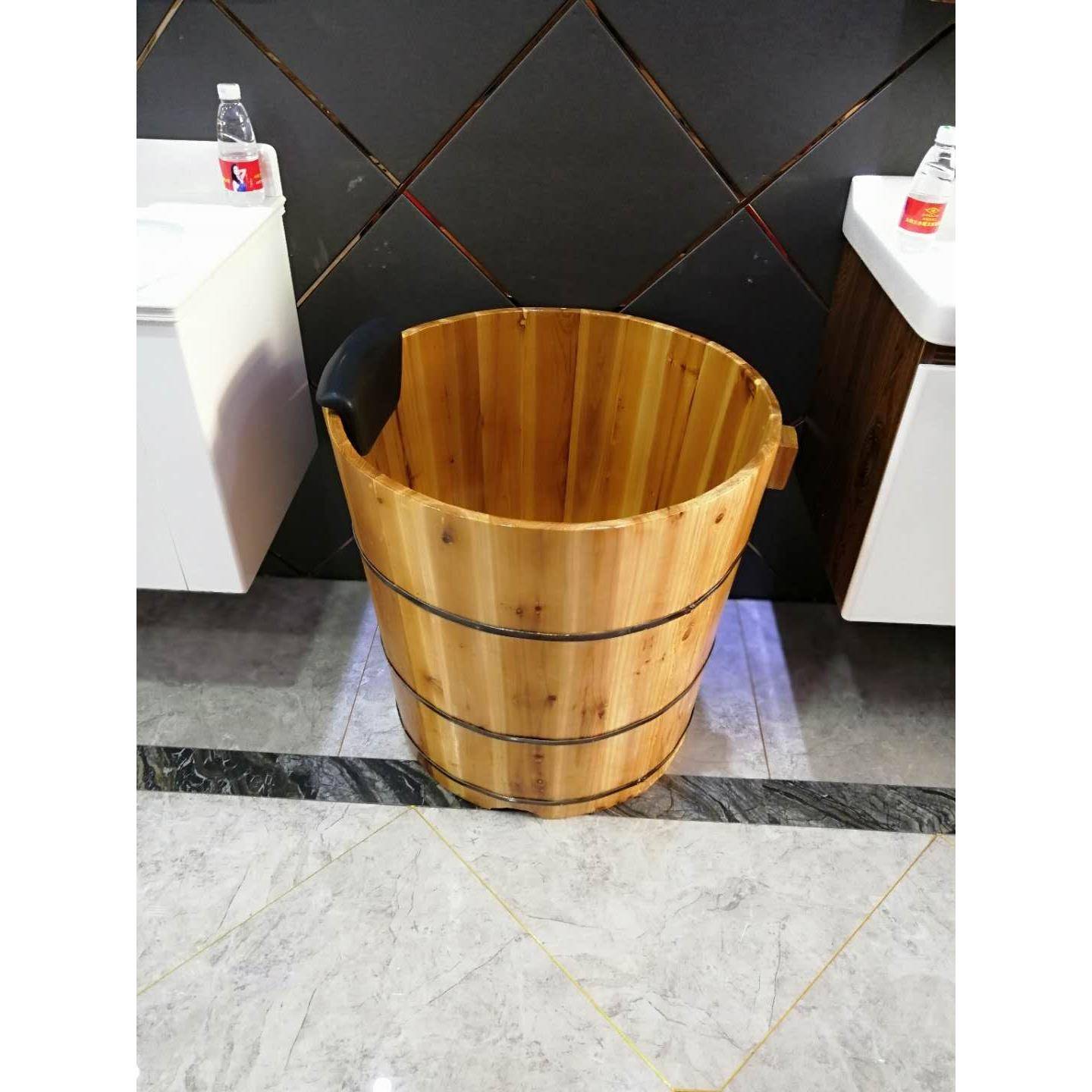 圆形杉木泡澡洗澡缸桶木质桶香沐浴桶盆木桶成人木zhang384浴全身