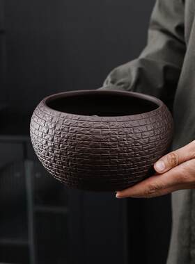 洗茶家用紫砂茶渣大桶大型功夫茶道配件陶瓷废水茶缸茶杯洗茶烟灰