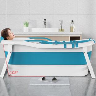 泡澡桶大人DLX家用全折叠洗澡桶加厚浴盆成人洗澡可浴坐身浴缸盆