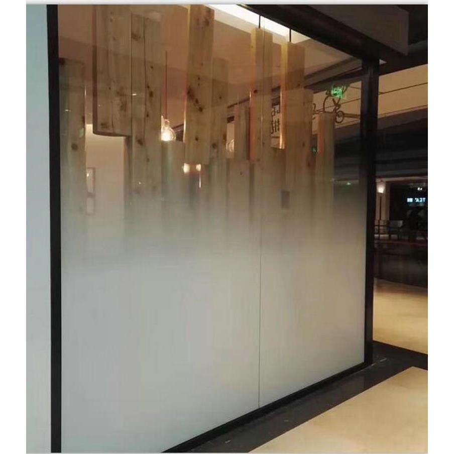 艺用术玻璃渐隔断夹屏风家变客厅洗手间JT202008简约磨砂透光钢化