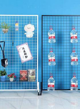 艺网格货架网架饰品置超物架铁立铁丝网幼儿园作品展123示架市网