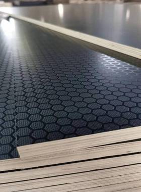 防滑膜舞台板多层水覆板醛六边花纹户外防耐用三胺酚RJR杨桦木胶