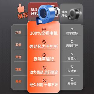 包邮冠涛D温F1ASD耐高离-心风机工业220/3180V大吸力高压除尘排烟