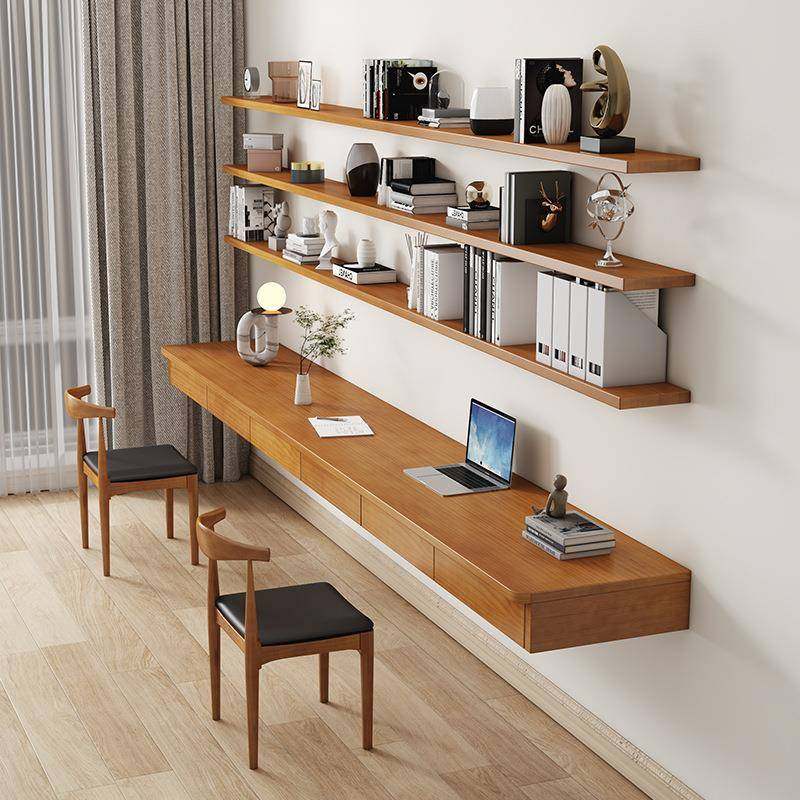 靠墙木EJN带抽屉电脑桌壁挂式悬空书长桌书墙架实组合上一字形办,电子元器件市场,其它元器件,淘宝优惠券,粉丝福利购,淘宝优惠卷
