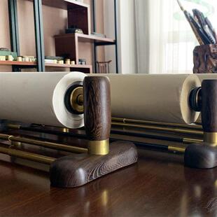 天子书无品牌/道书长法画纸卷纸架宣纸架架卷宣纸书实木