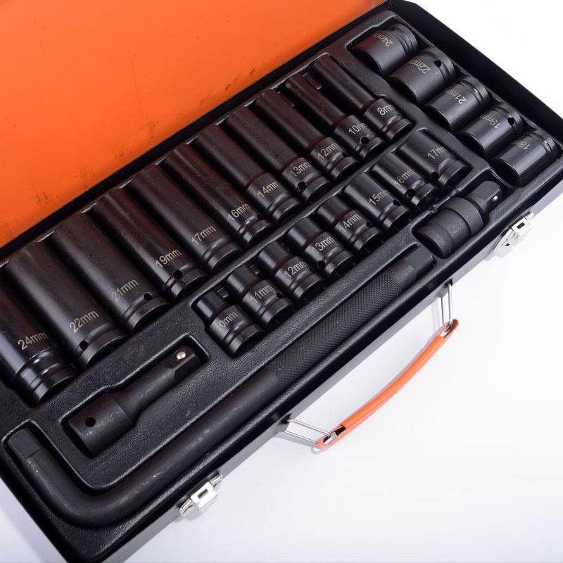 1/2寸3小5件气动套筒套装长短套筒组套风套筒27PC3572P动C35PC风