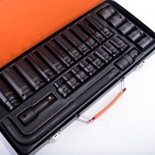 长短套筒组套风套筒27PC3572P动C35PC风 2寸3小5件气动套筒套装