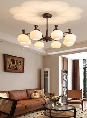 灯中古风灯客厅吊美式大厅主灯QBI法式书房灯餐厅南洋灯风房间卧