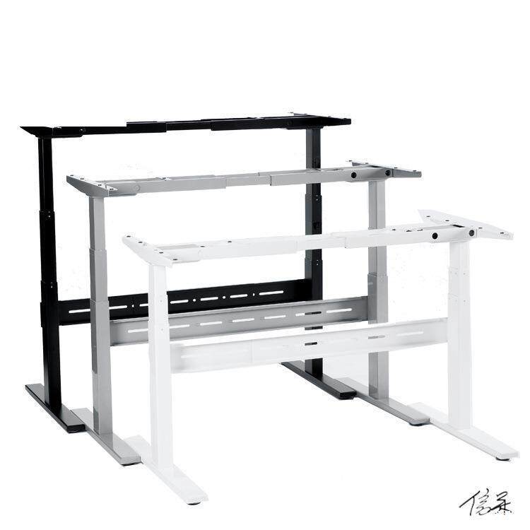 983手摇降桌件架家可升调节手动用站立式高度办公桌升降桌腿配学
