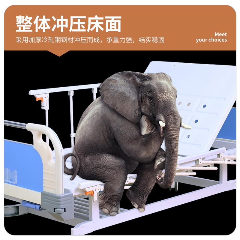 多功能护理床诊加固多功能单可双摇所护理E06-1床起背抬腿折摇叠