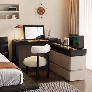 轻奢实木化妆斗柜梳妆JWI台一体卧现室约代化妆桌202简5新款 台化