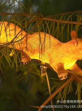 户外灯卡挂树松鼠防GSSS87坪能水园林亮化草灯庭院景区太阳动物景