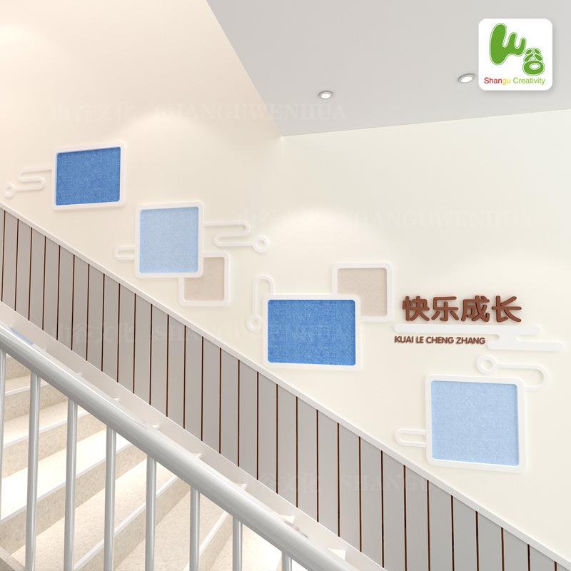 1VPR幼儿节园楼梯走廊墙面创装饰主题墙布环置公告栏F76TT7J6文化
