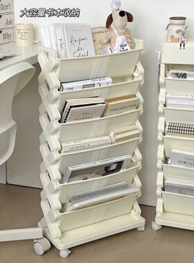 卧多层书架桌边室多功可移DOA动书学桌能旁带轮生教室床头收纳置