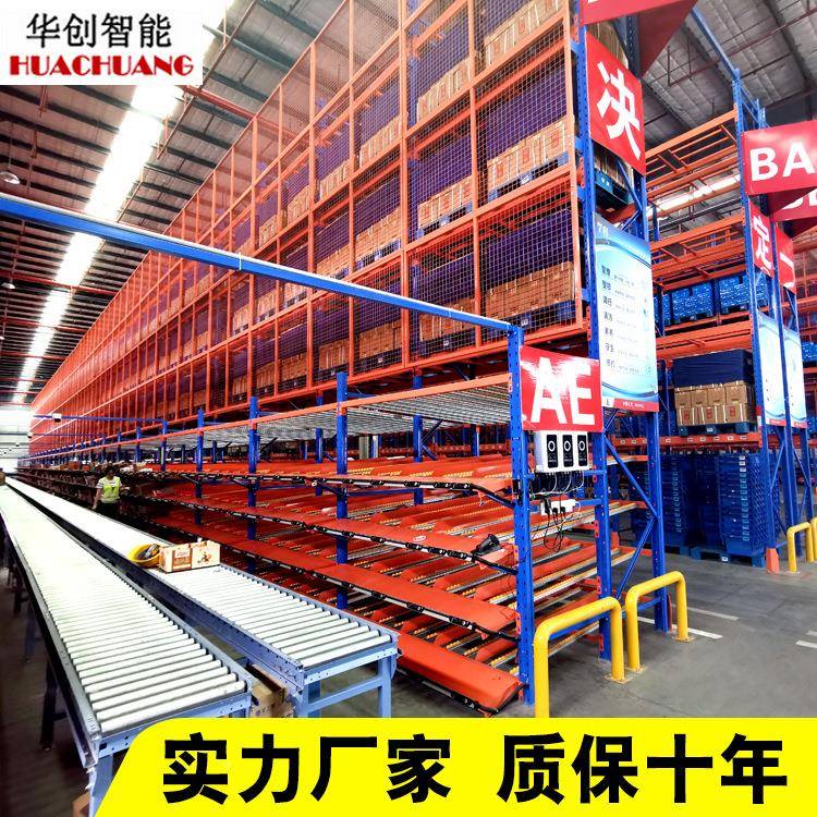 厂XTE货家流利式货架云重型仓储架滚滑动动轮仓库电商仓分拣架