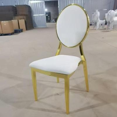 轻奢椅古艺电镀金椅子复酒店无品牌/椭圆背铁梳妆椅子婚礼大厅餐