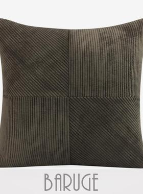 A6L橘绿色米色复抱枕拼接样橙色沙发靠垫板间定制靠枕色客厅DIJ古