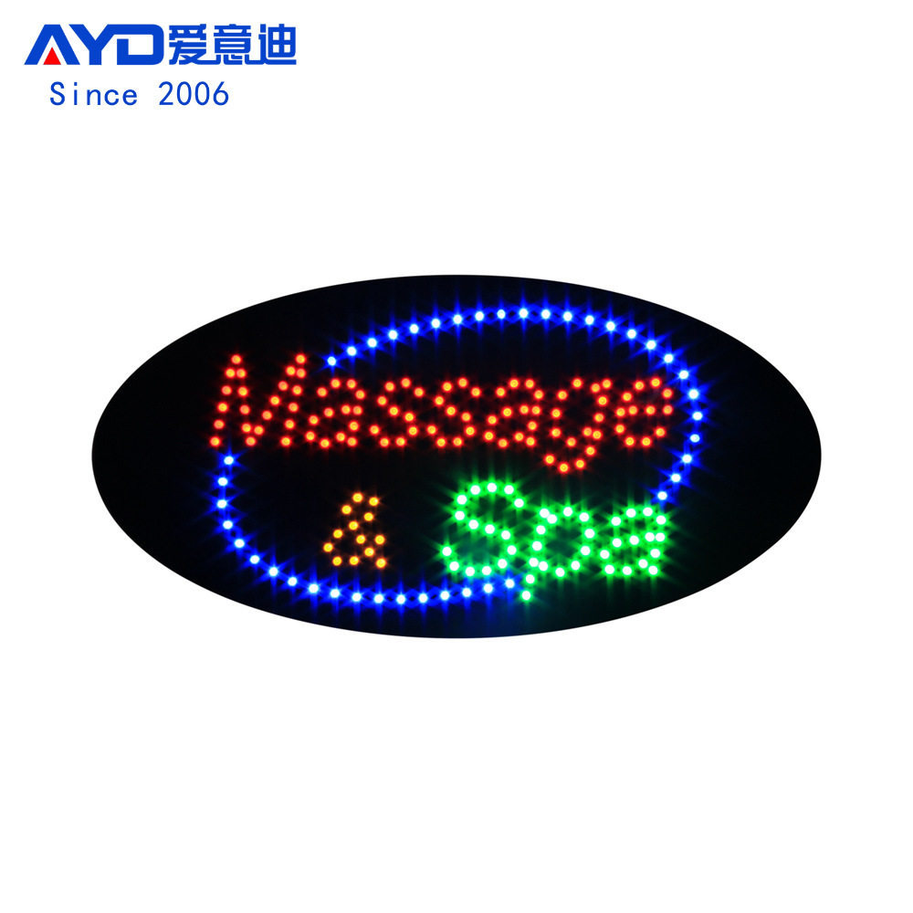 LED高亮按摩SPA发光字标识