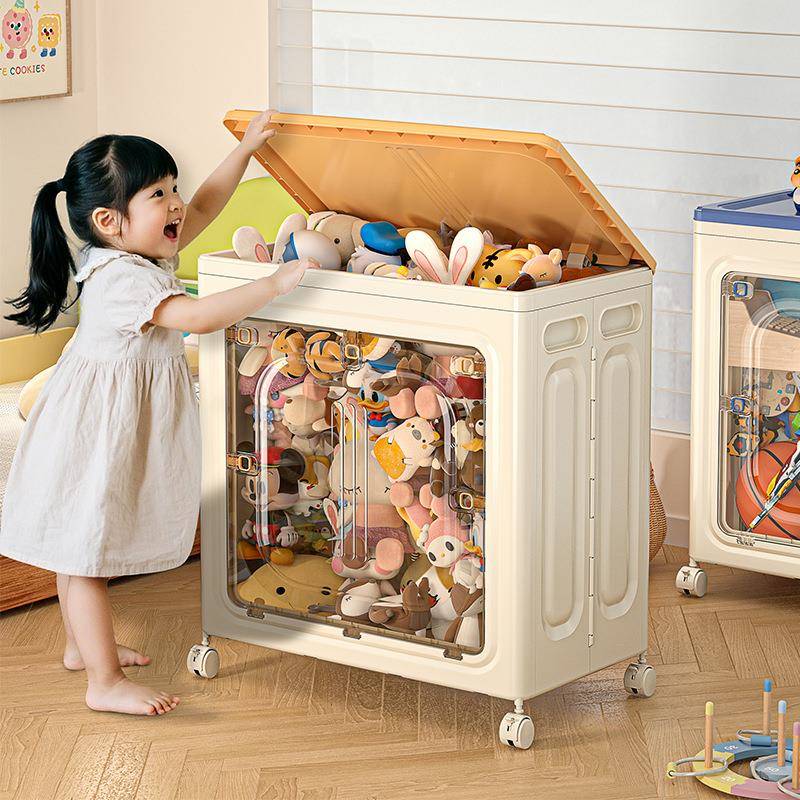 衣收纳箱家用超服大容量换季衣物被裤子折翻叠盖带轮BBY整理储子