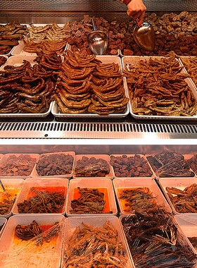 密胺鸭脖子熟食托盘长方形白色塑料盘子展示盘卤菜卤味凉菜盘商用